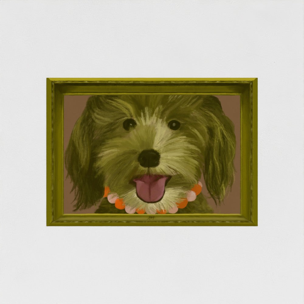 Unframed Goldendoodle wall art