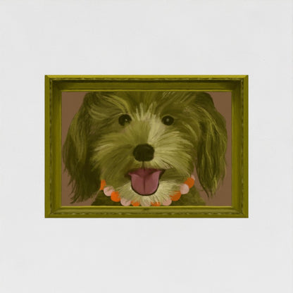 Unframed Goldendoodle wall art