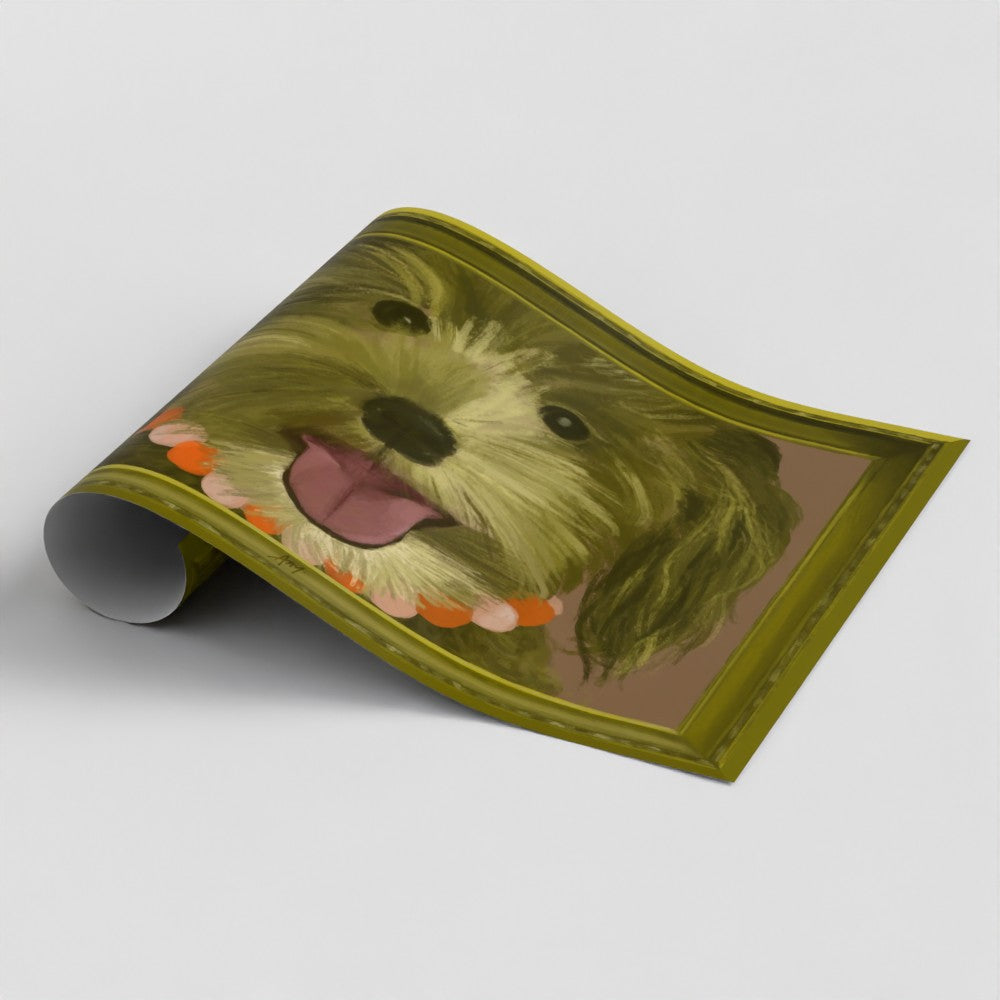 Unframed goldendoodle art print