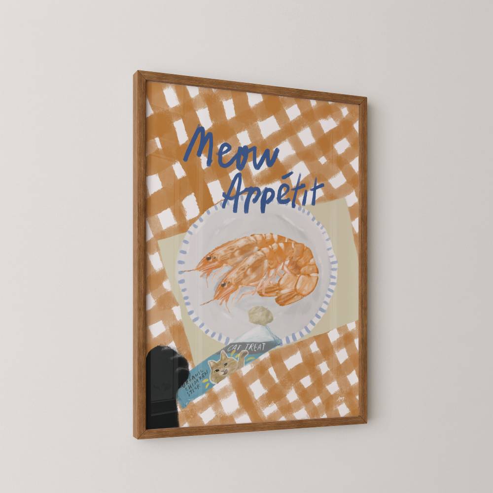 Meow Appétit Kitchen Print