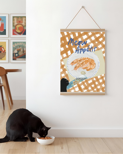 Meow Appétit Kitchen Print