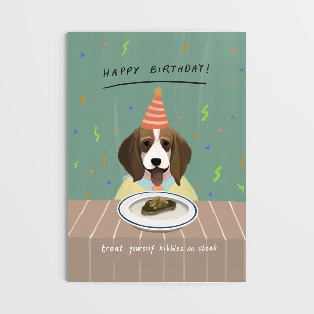 Beagle Birthday Card A6