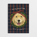 Golden Retriever Christmas Card A6